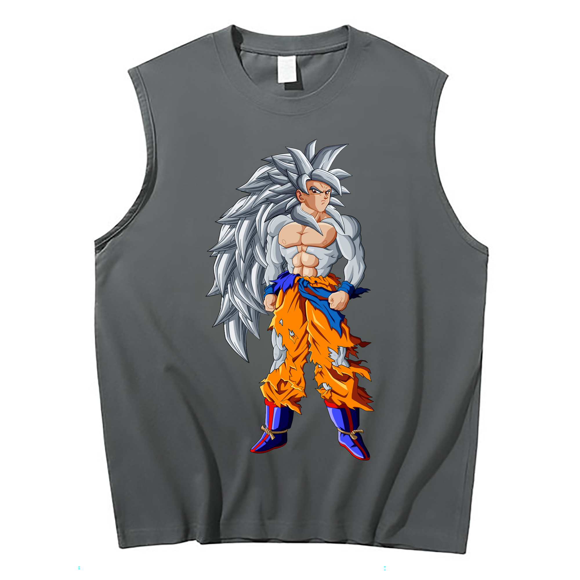 （画像用） ドラゴンボール 孫悟空（そん ごくう）Son Goku カカロット DRAGON BALL Kakarotto コットン100％タンクトップ（フロントプリント）